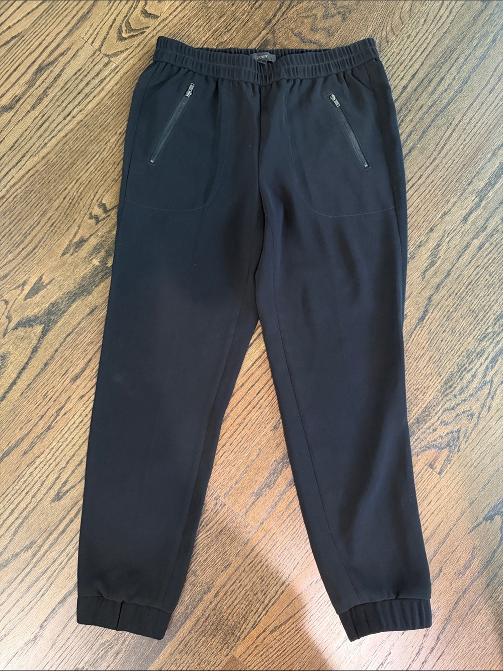 Jcrew women’s Black dress Jogger Pants - Elastic Waist with Zipper Pockets